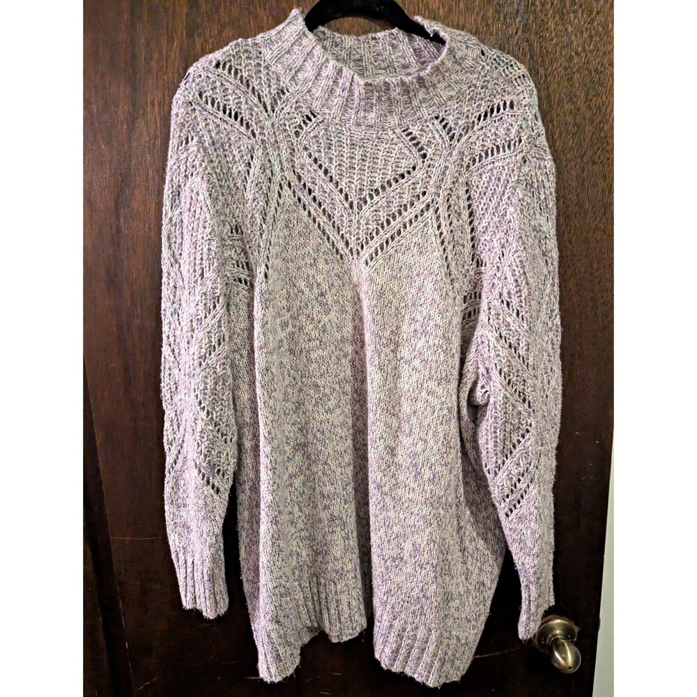 Torrid 4x Pullover Turtleneck Pointelle Sweater